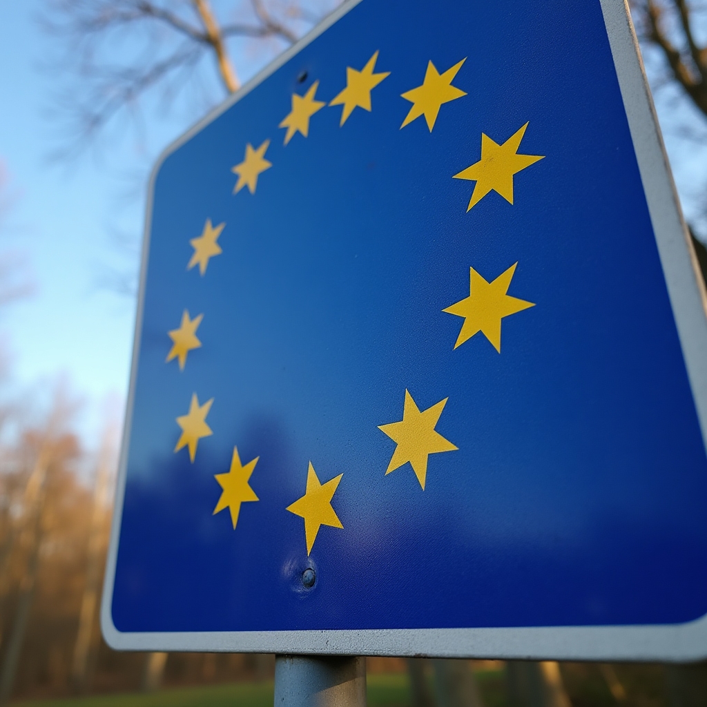 Schengenská hranice, informační tabule